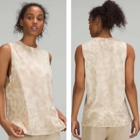 Lululemon NWT All Yours Tank Tie Dye Top Marmoleado Tie Dye Lemon Chiffon Size 4 - Picture 3 of 11